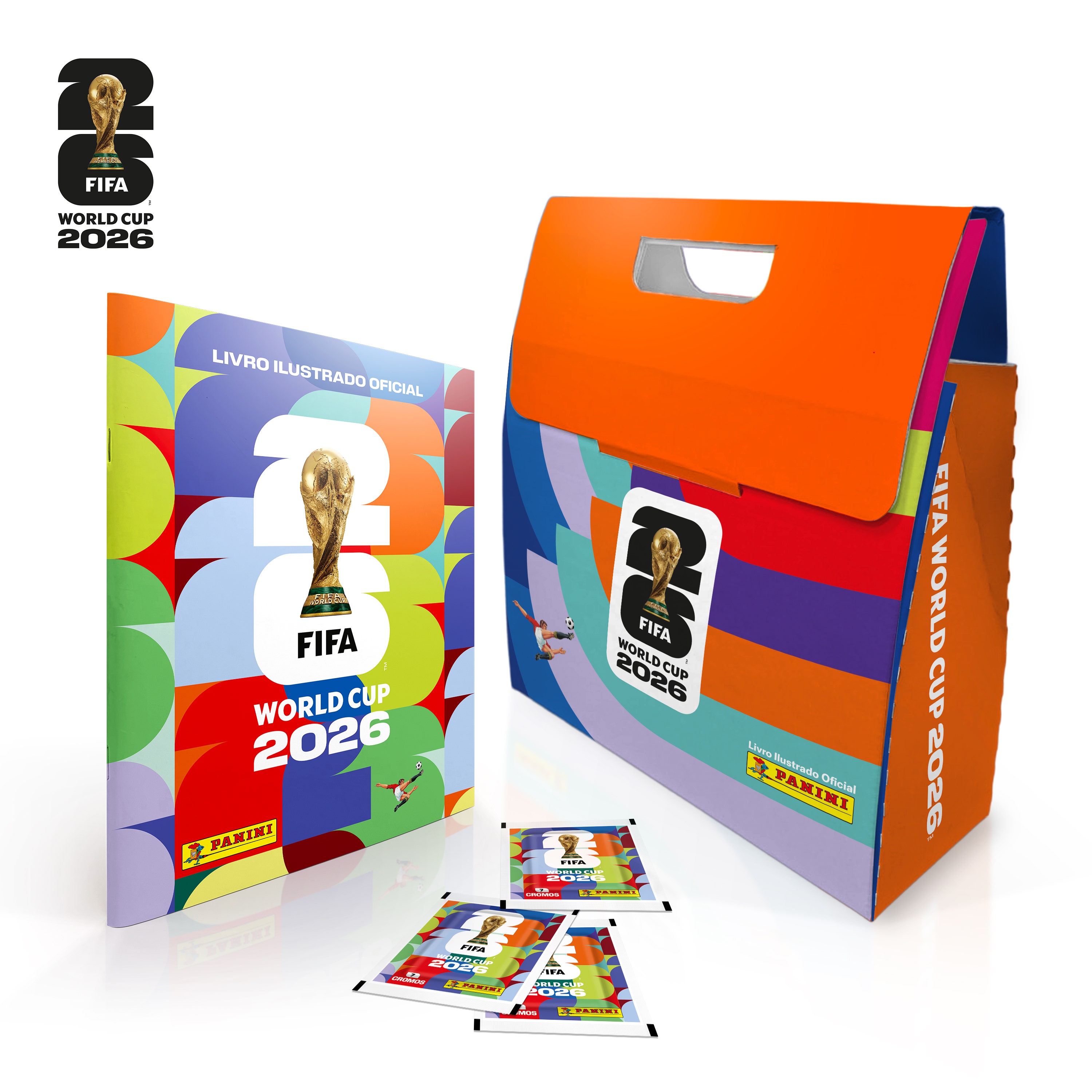 Copa Do Mundo 2026 - BOX Sacola - Álbum Capa Cartão + 30 Envelopes - FIFA WORLD CUP 2026™